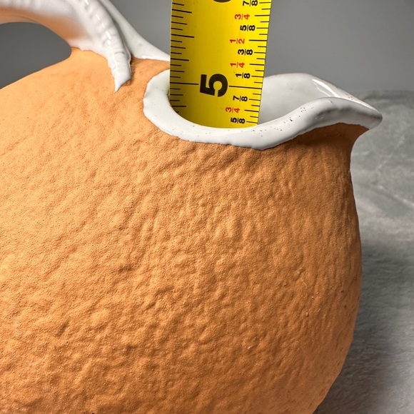 Italian Wide Mouth Terracota Juice Water Pitcher Early 18th Century Baked Earth - Picture 10 of 12